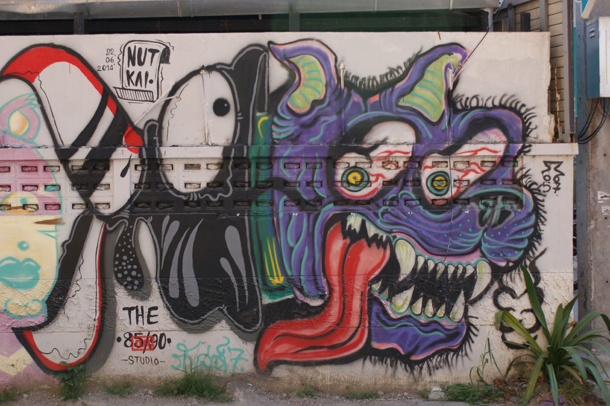 Street Art : Graffitis &amp; Fresques Murales Chiang Mai (Thailande)
