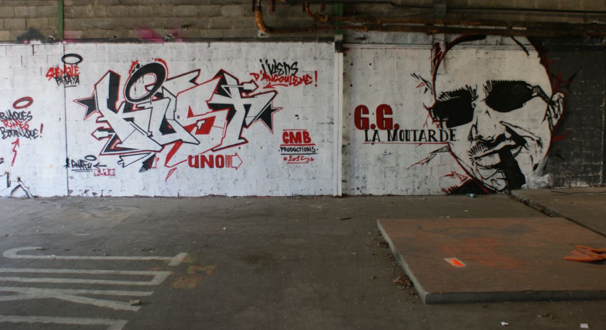 Street Art : Graffitis &amp; Fresques Murales 16015 Angouleme