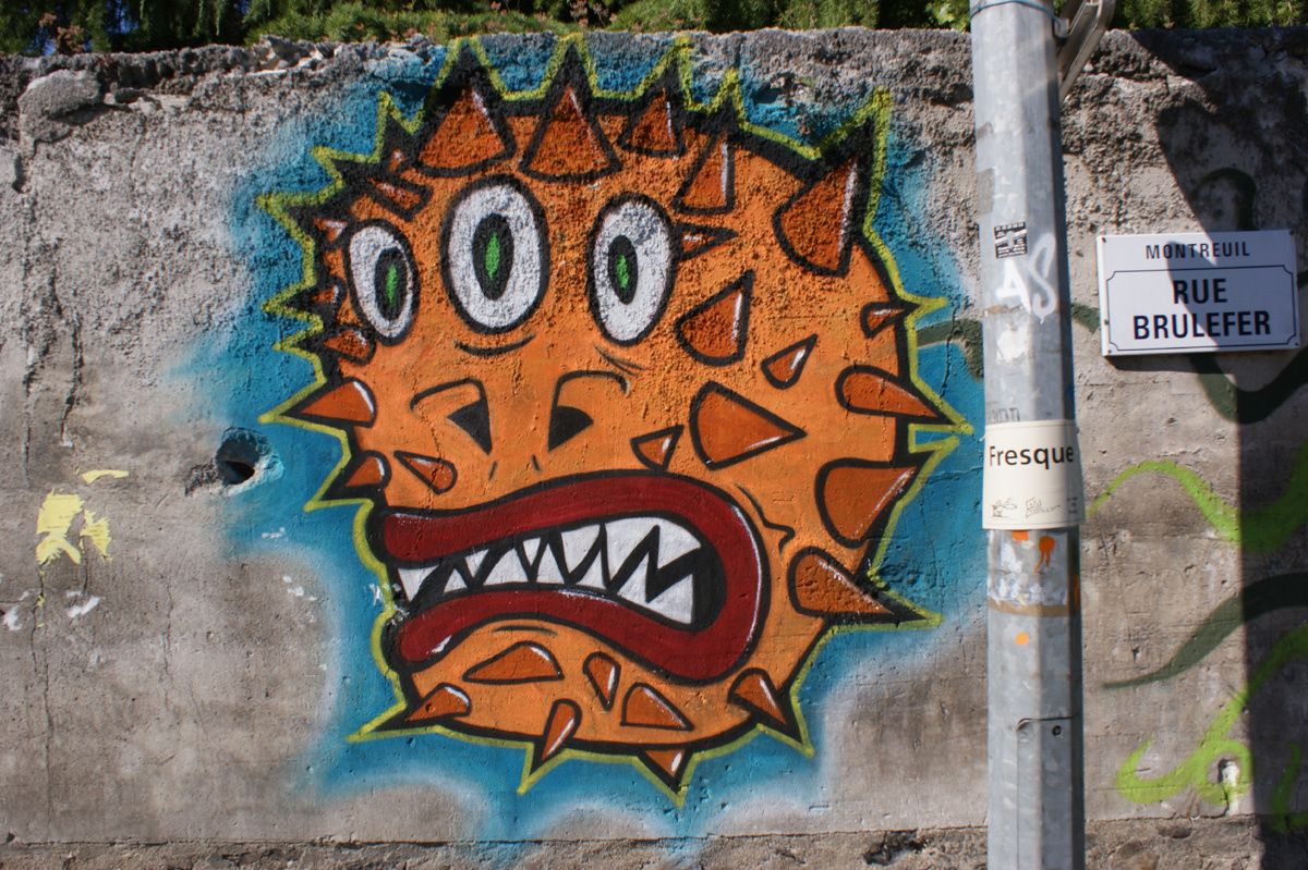 Street Art : Graffitis & Fresques Murales 93048 Montreuil