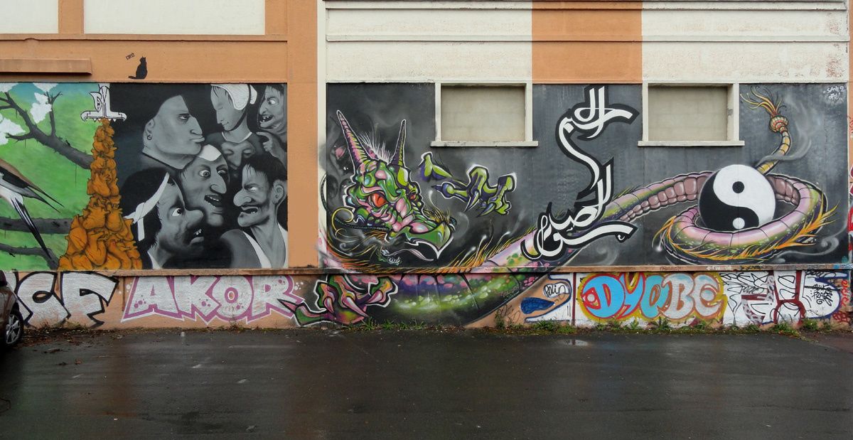 Street Art : Graffitis & Fresques Murales 14118 Caen