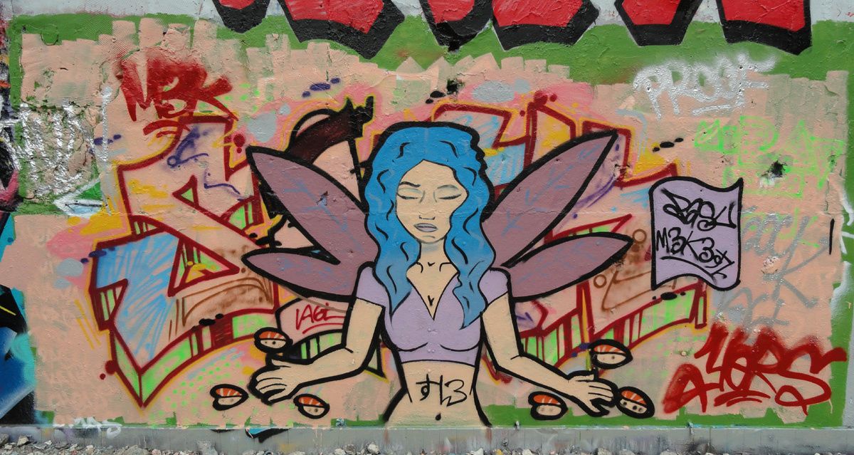 Street Art : Graffitis & Fresques Murales 93048 Montreuil