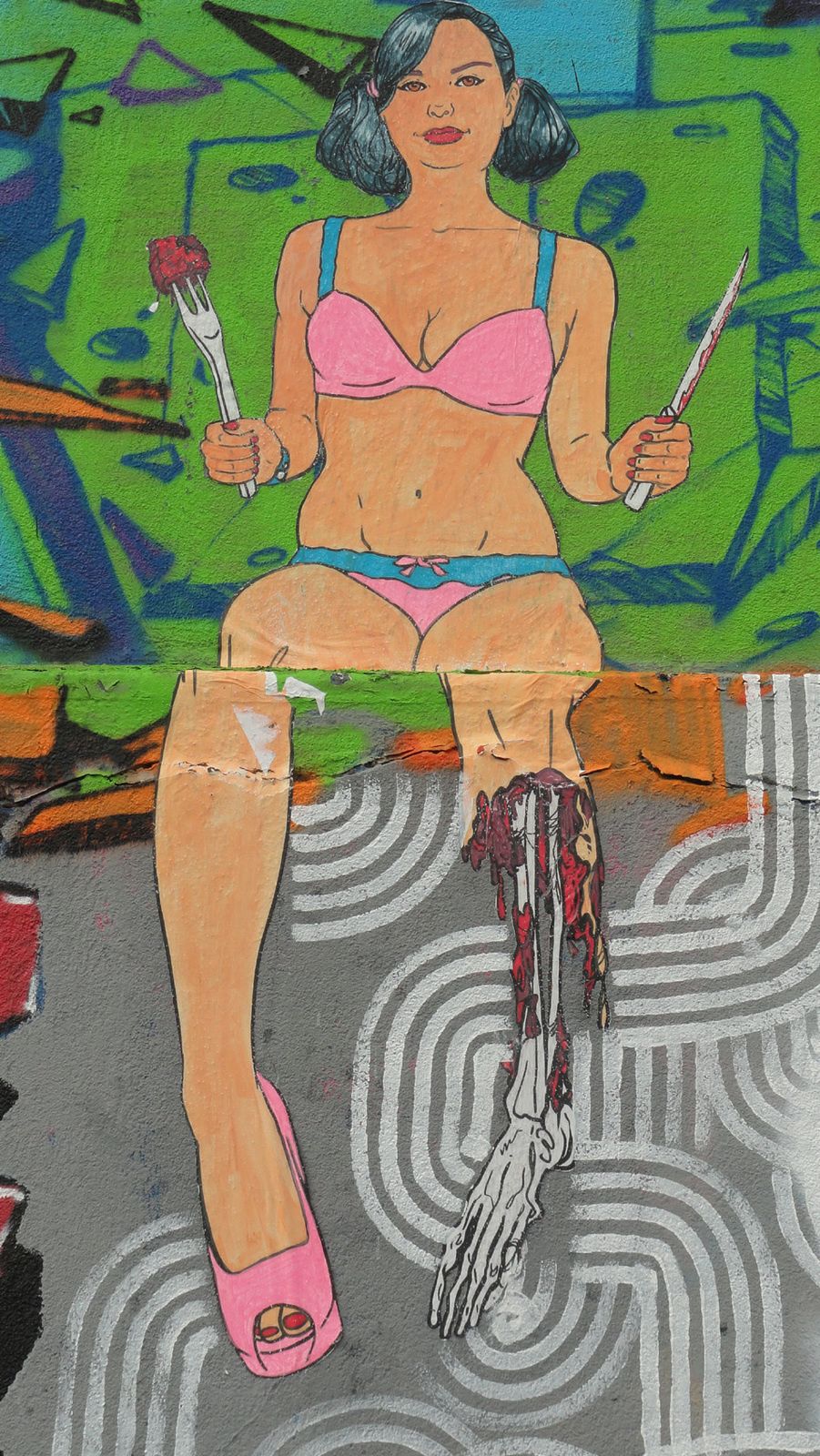 Street Art : Graffitis & Fresques Murales 93048 Montreuil