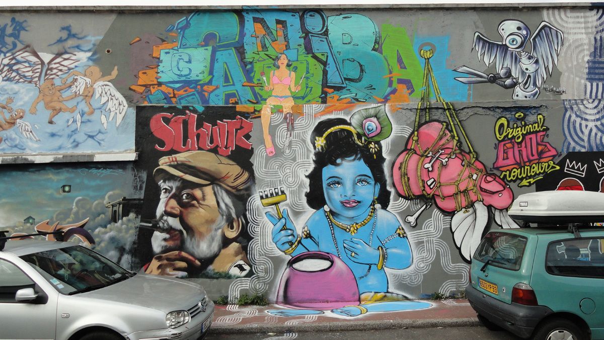 Street Art : Graffitis & Fresques Murales 93048 Montreuil