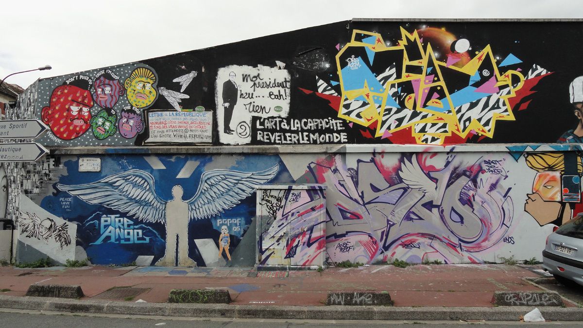 Street Art : Graffitis & Fresques Murales 93048 Montreuil