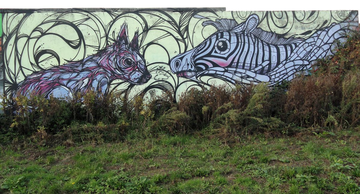 Street Art : Graffitis &amp; Fresques Murales Sint Niklass Flandre Belgique