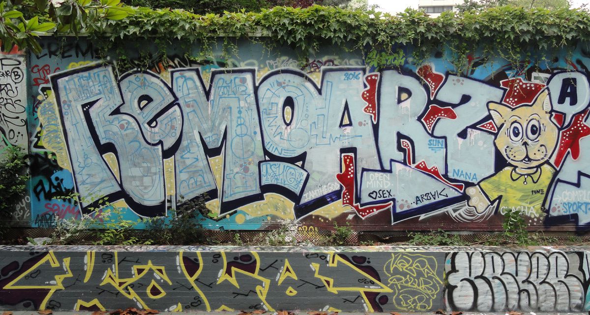 Street Art : Graffitis &amp; Fresques Murales 75019 Paris 