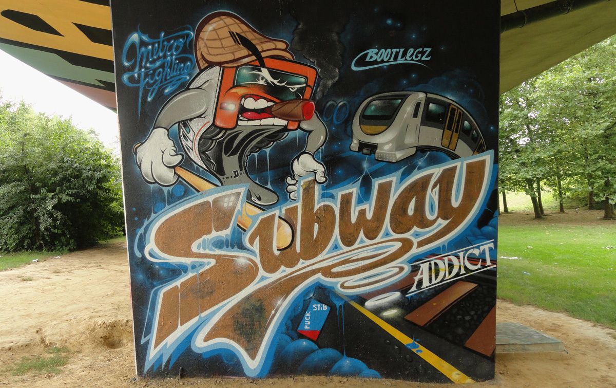 Street Art : Graffitis & Fresques Murales 1070 Anderlecht (Belgique)