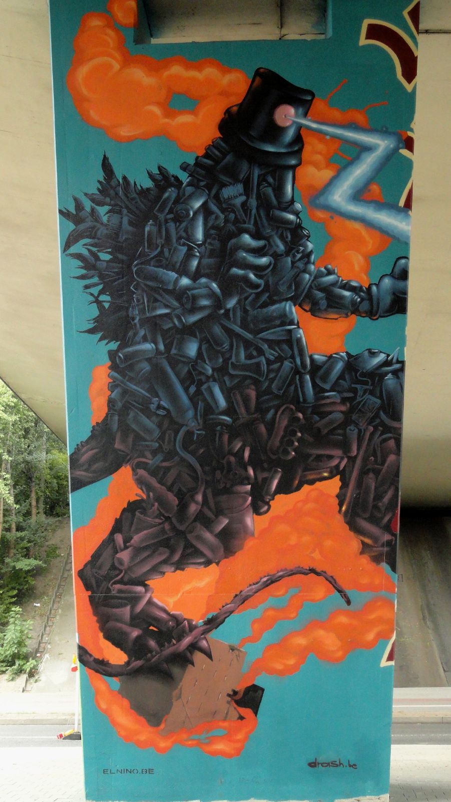 Street Art : Graffitis & Fresques Murales 1070 Anderlecht (Belgique)