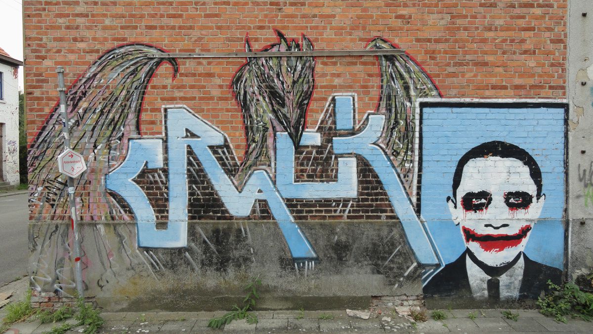 Street Art : Graffitis &amp; Fresques Murales 9130 Doel (Belgique)