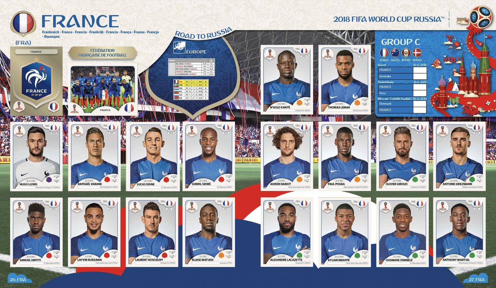 Panini a lancé sa collection officielle de stickers de la Coupe du Monde de  foot. - LeBlogTVNews