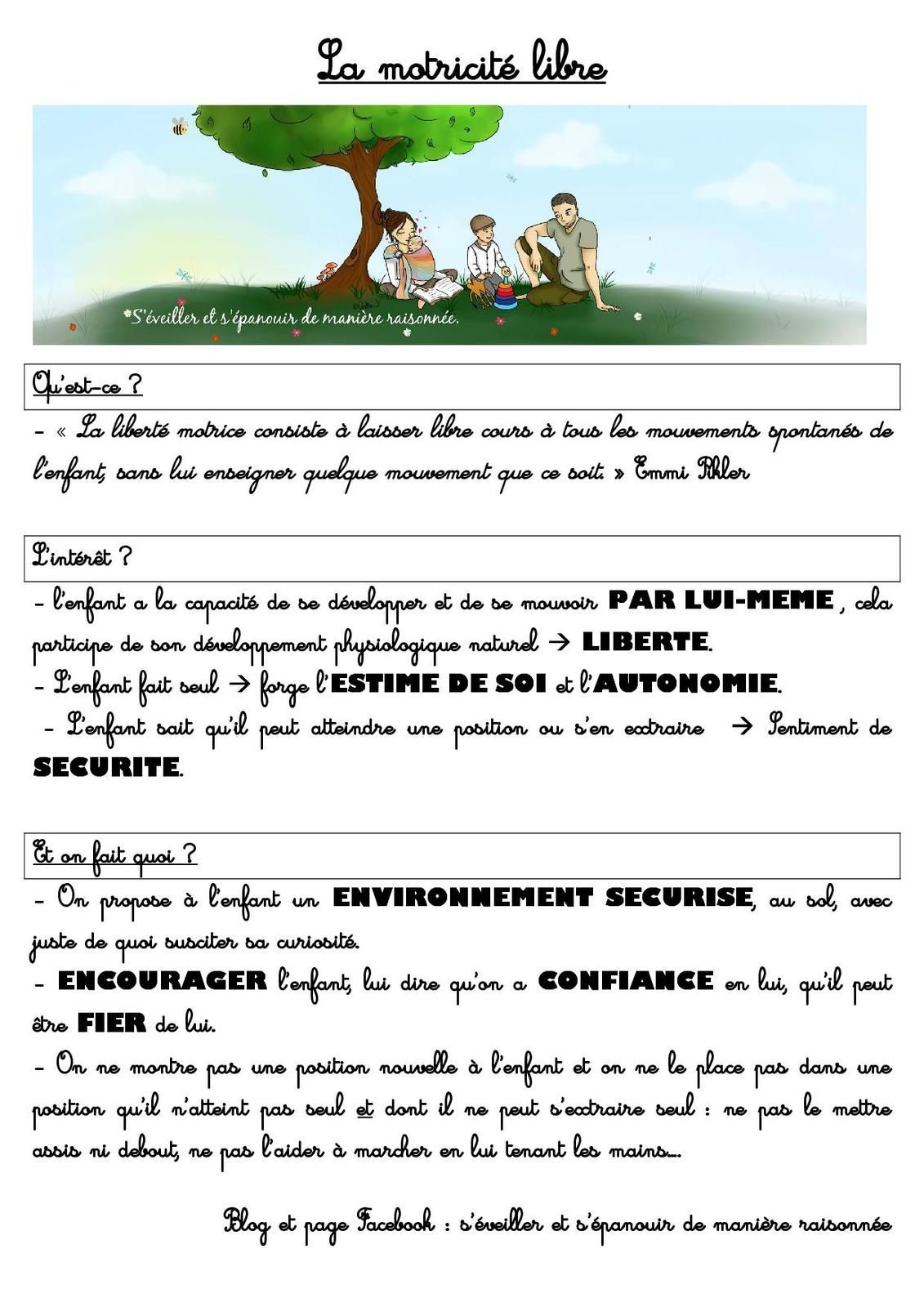 La motricité libre kézako? - S'éveiller et s'épanouir de