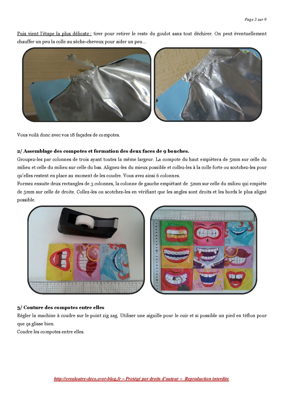 Tuto : le sac récup’ de compotes Andros P’tit Dros (upcycling)