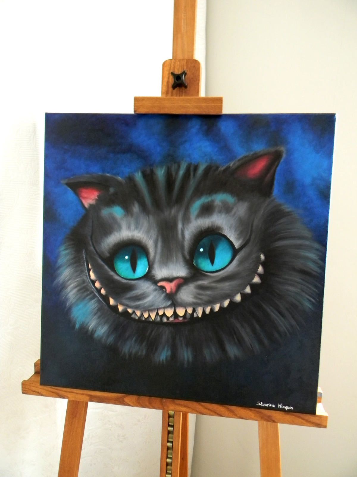 Peinture : « Le chat du Cheshire » (Tim Burton) - Bienvenue chez Crealoutre  !