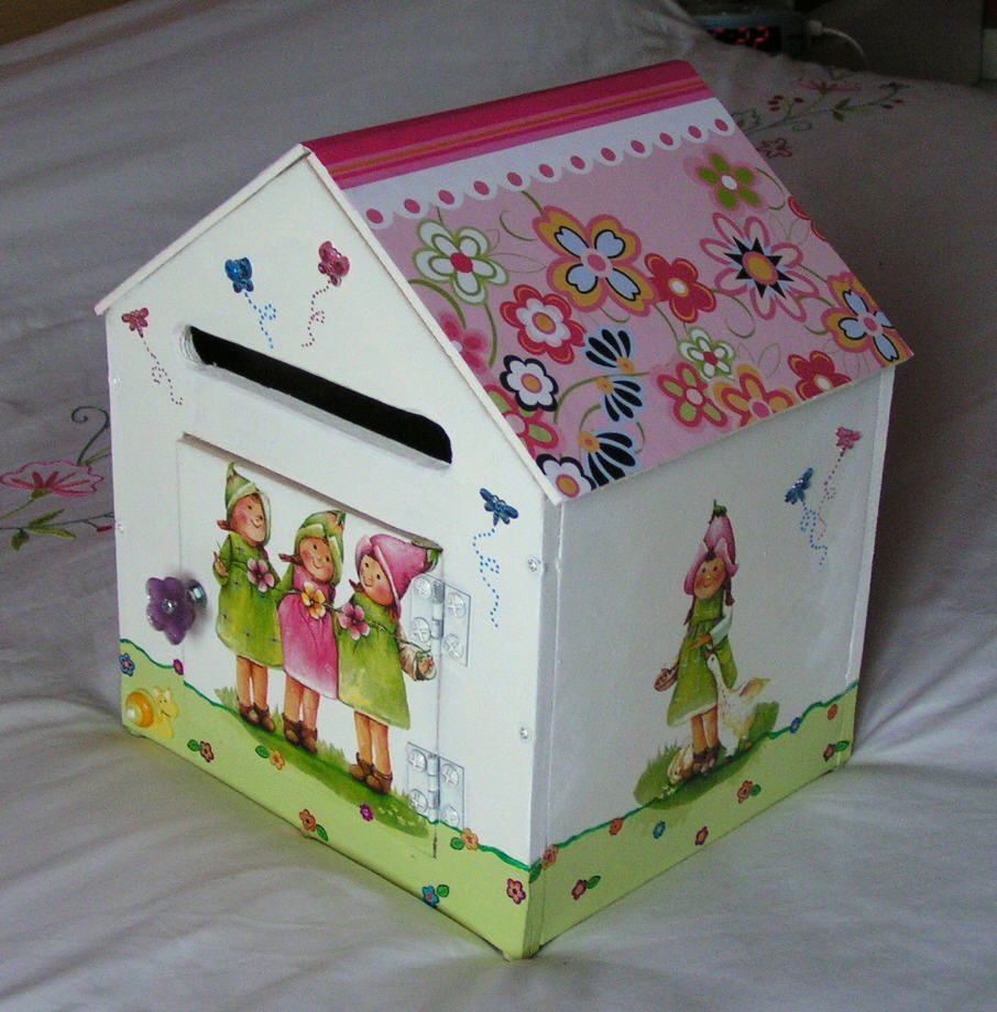 Diy boîte aux lettres d'intérieur pour petite fille crealoutre