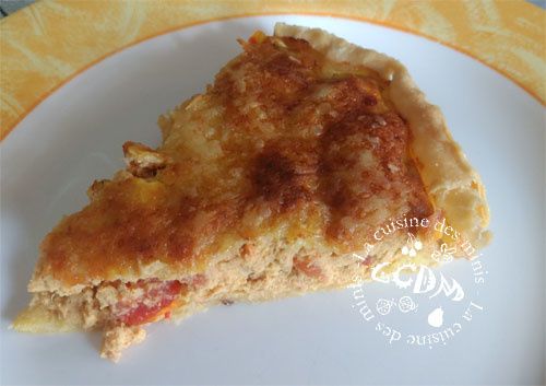 Tarte au thon, tomate et moutarde - Thermomix