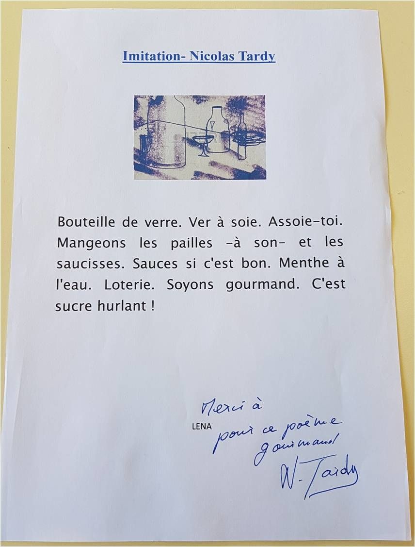 ecrire texte rencontre