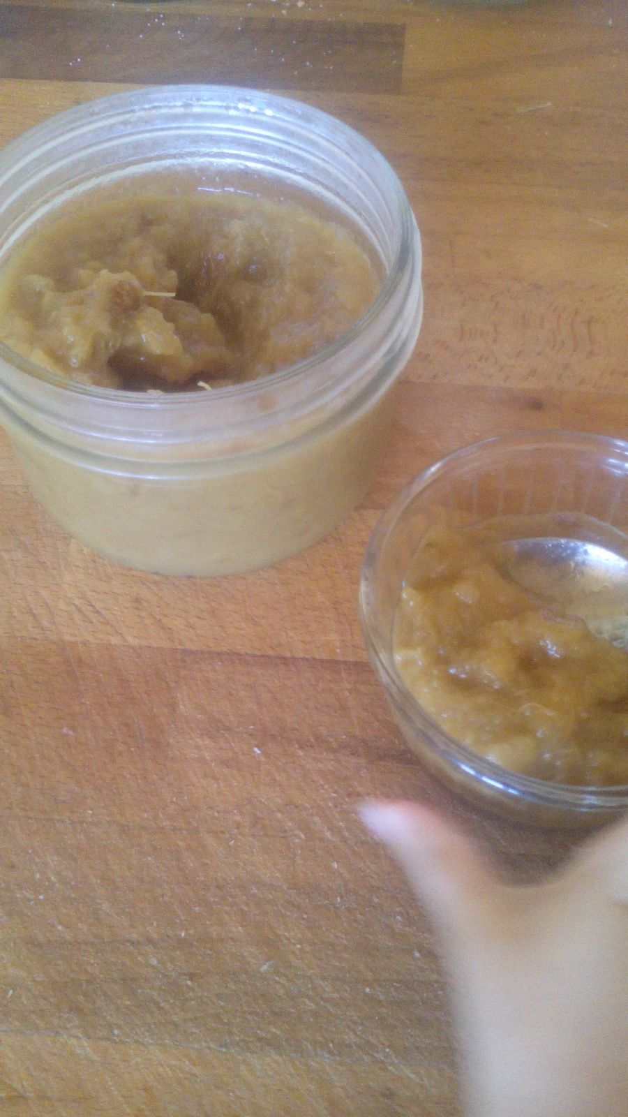 Compote pommerhubarbe au gingembre Les gourmandises de Rebecca