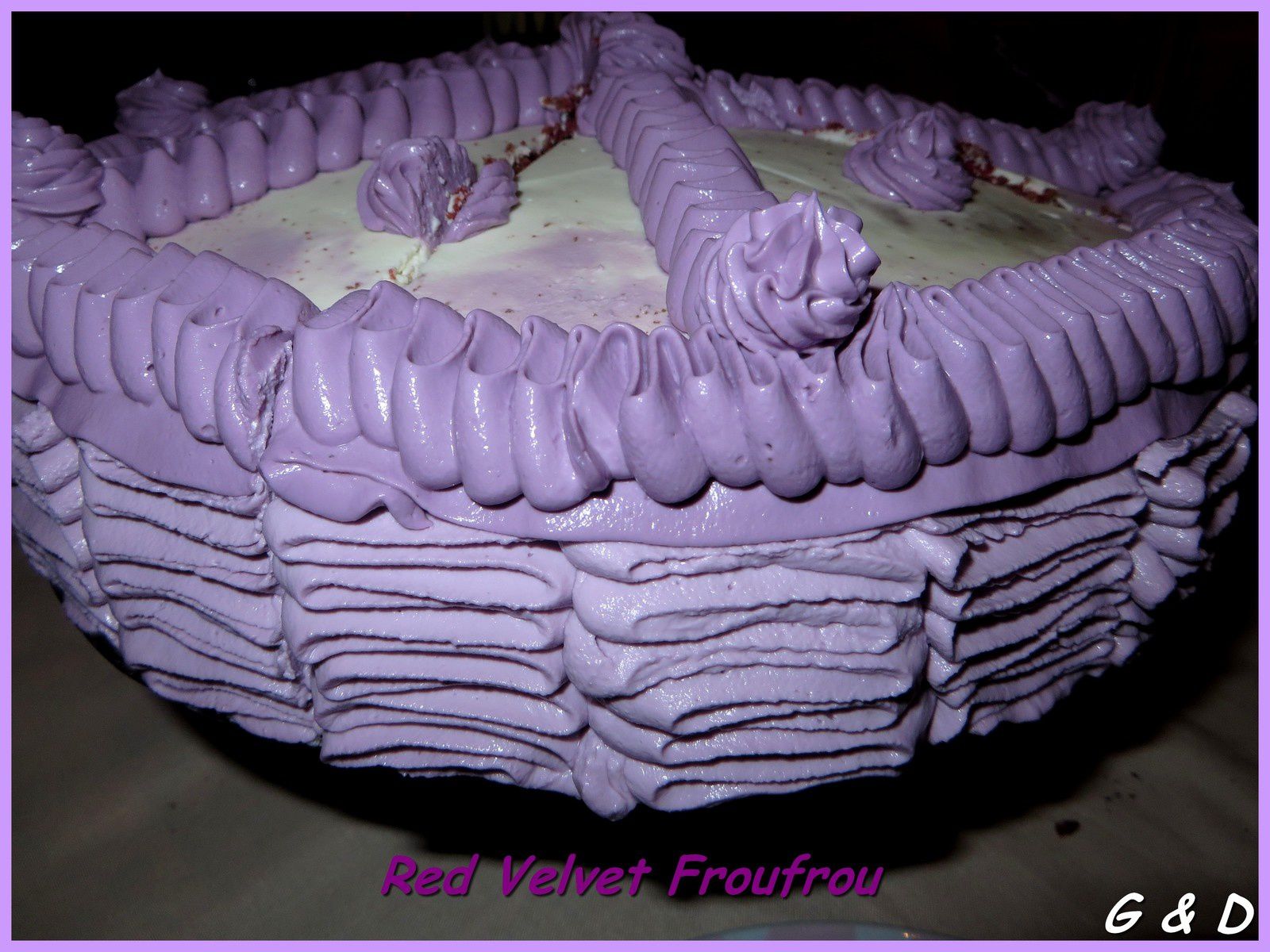 Pimp my cake : Red Velvet Layer Ruffle cake (Gâteau froufrou)