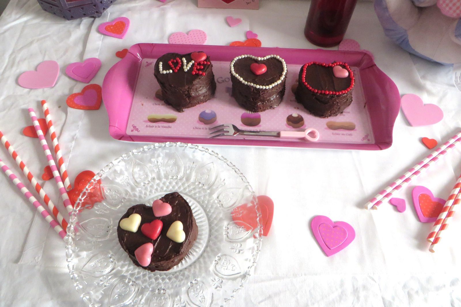Bouchée : Red Velvet, Guimauve et chocolat pour la St Valentin
