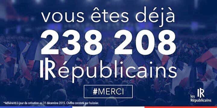Les Républicains 1er parti de France !