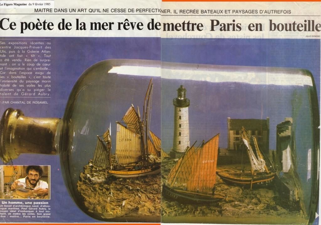 Le Figaro Magazine du 9 février 1985.  Petit port breton,  par Chantal de Rosamel.