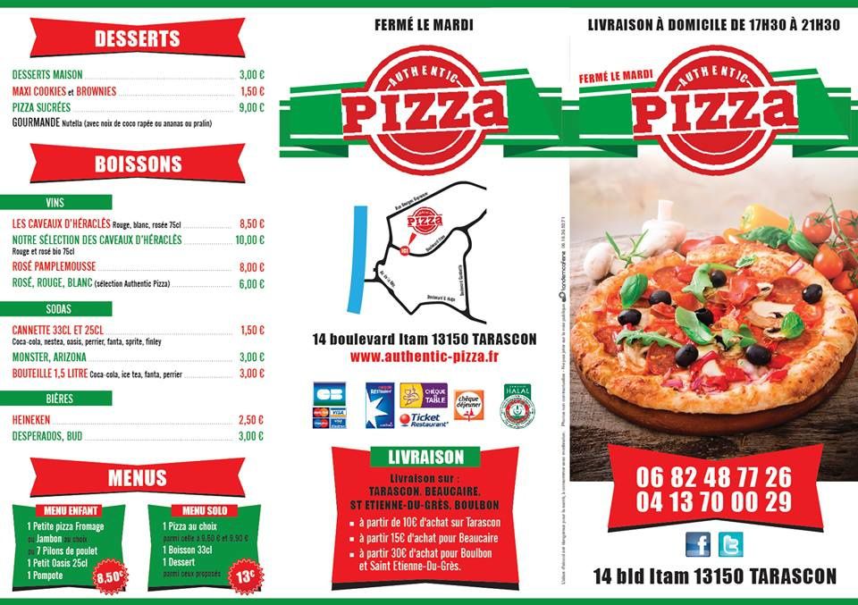 Venez déguster la nouvelle carte d'Authentic Pizzas