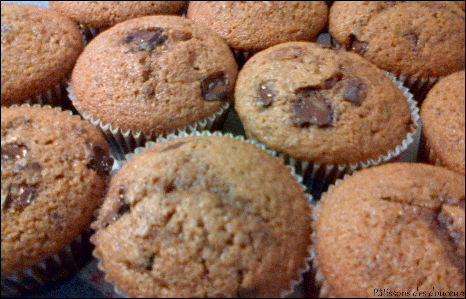 Des muffins extra-moelleux aux pépites de chocolat