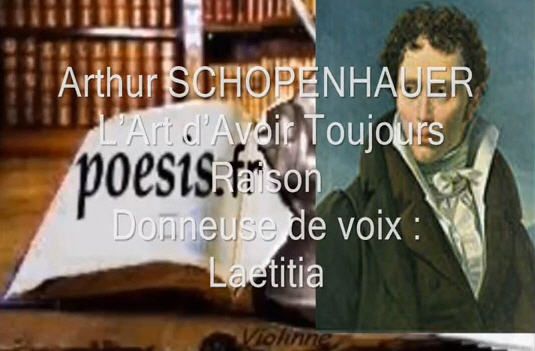 Arthur SCHOPENHAUER L’Art d’Avoir Toujours Raison
