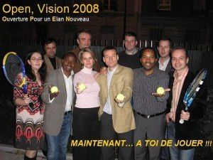 L'équipe "Open,Vision 2008" conduite par Lauric Duvugneau (Cliquez sur la photo)