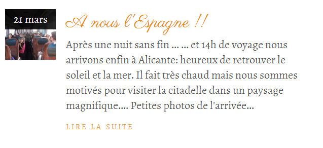 L'échange avec Cieza a son blog