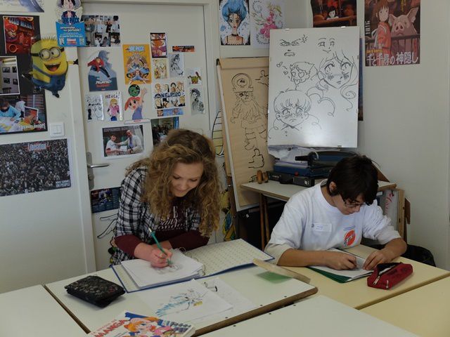 Les élèves du Club Manga ont eu la passion communicative avec même des demandes d'inscription !