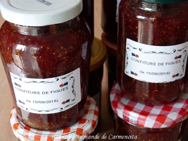 Confiture de figues rouges Cuisine gourmande de Carmencita