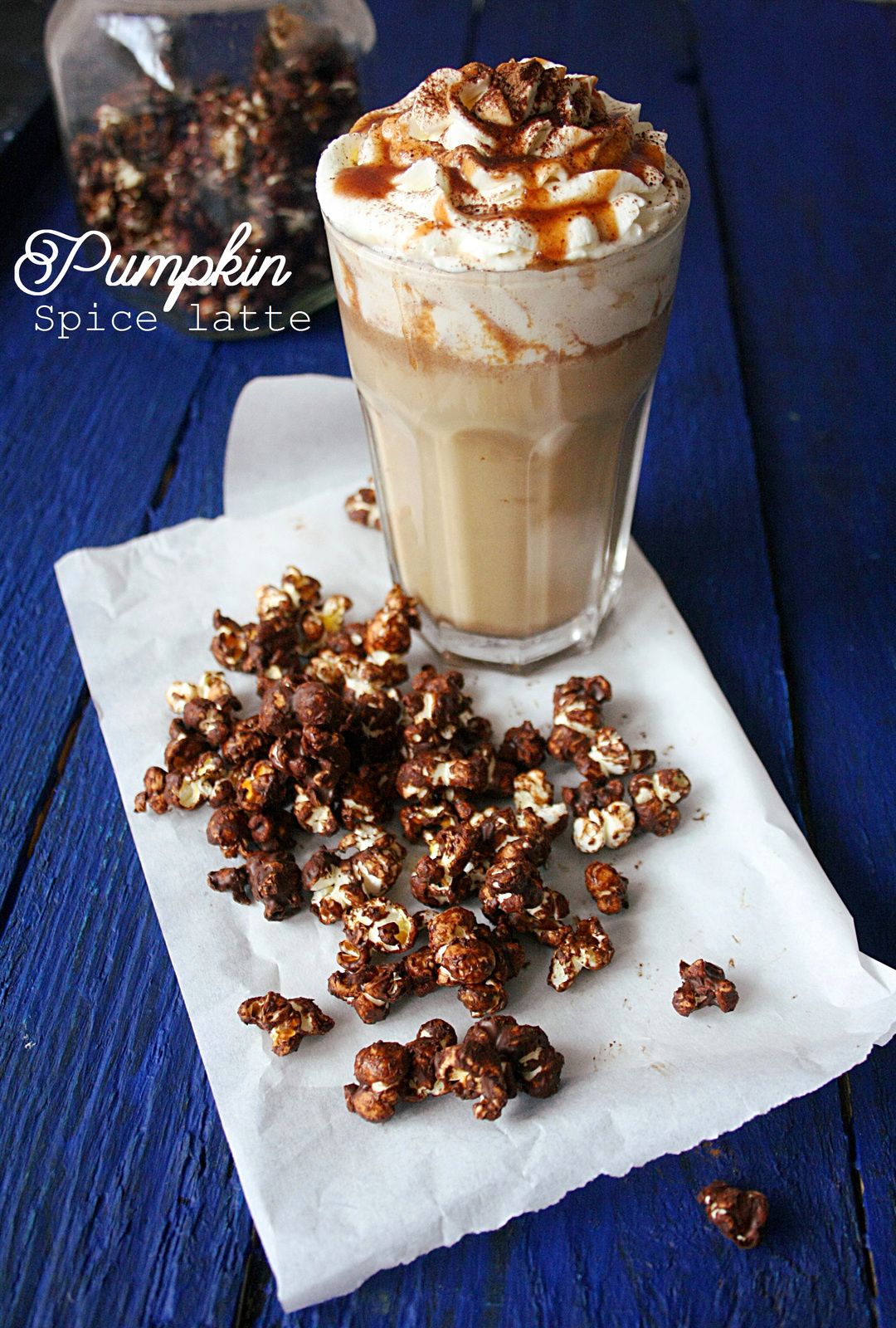 Pumpkin spice latte & corn chocolaté