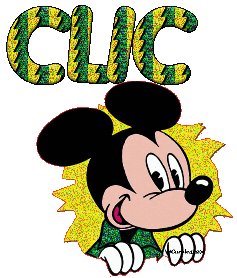 Clic - Mickey - Disney - Clin d'oeil - Gif scintillant - Gratuit - Le Monde  des Gifs