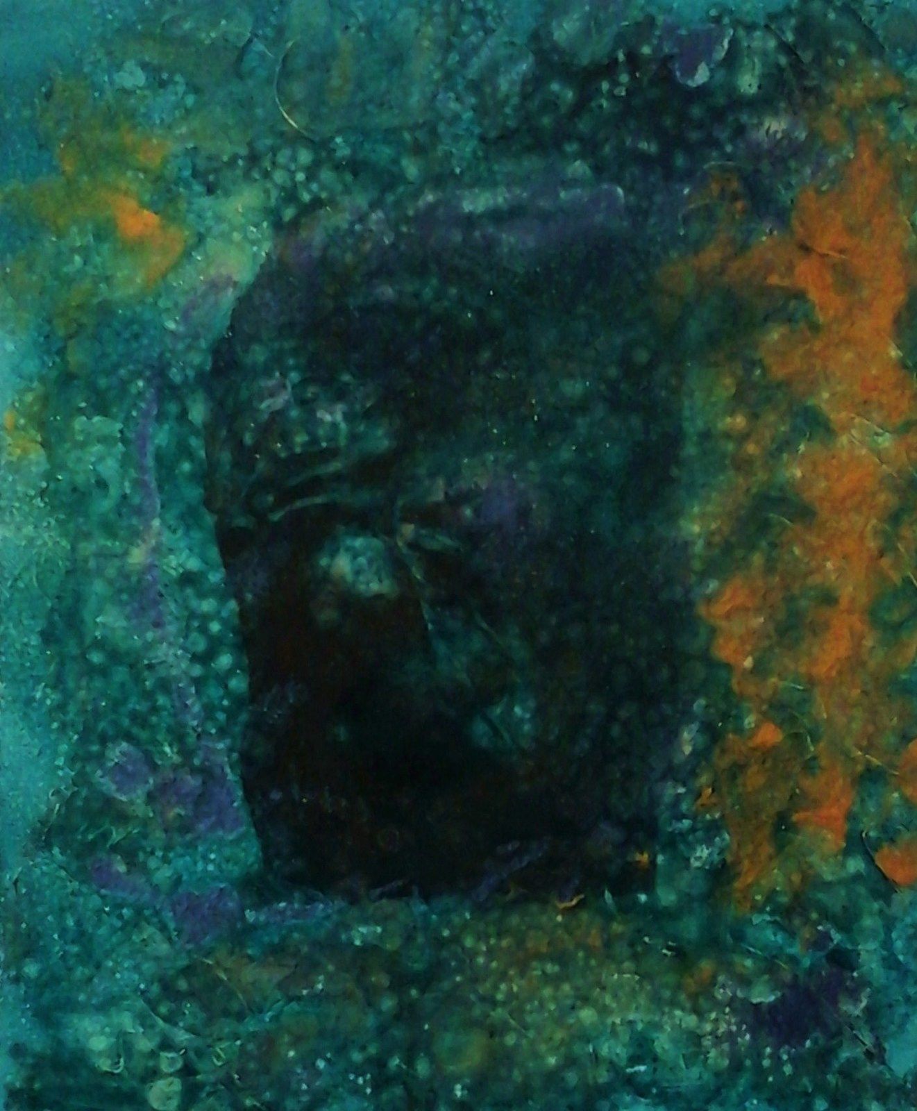 peinture sur toile vitrail