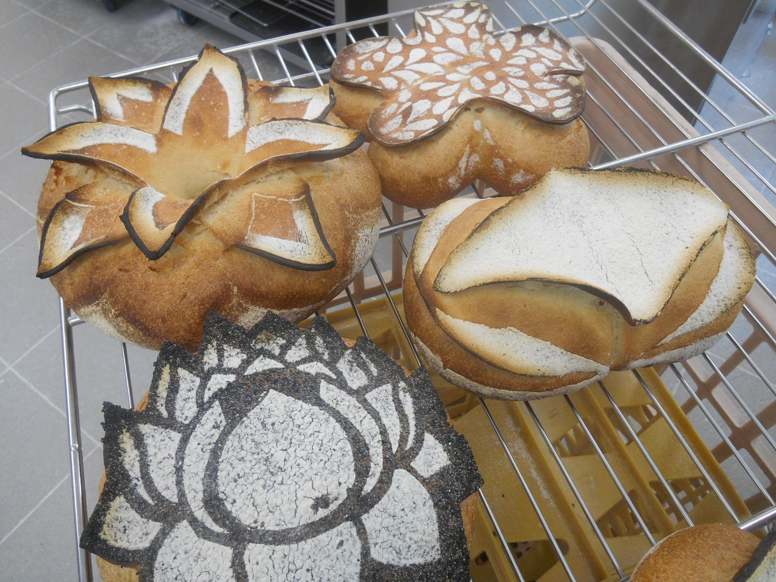 Les pains décorés.