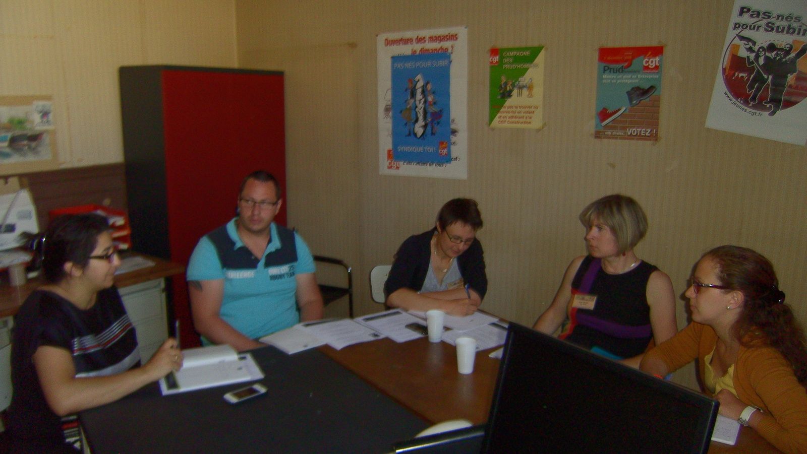groupes de rencontre du travail