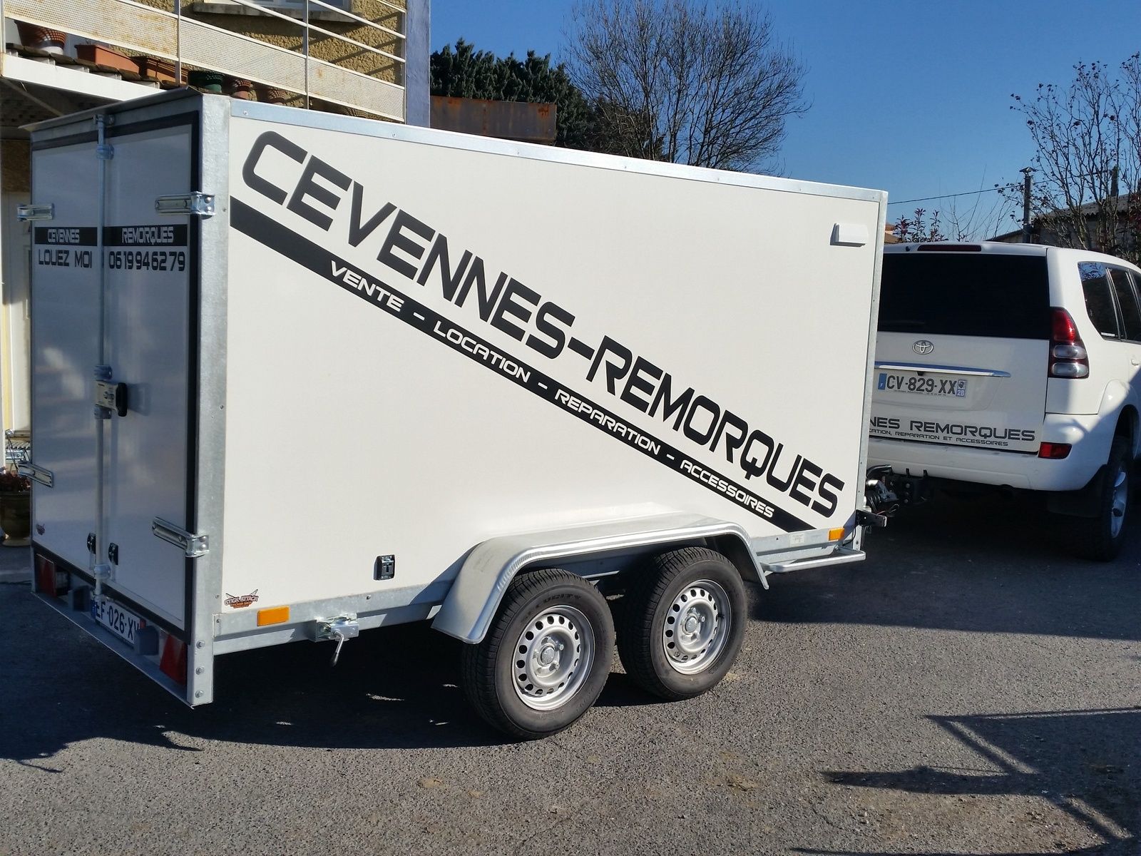 location remorque van