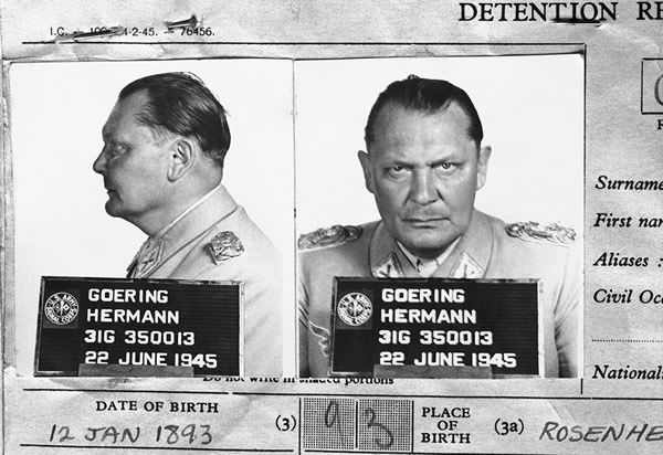 Nuremberg Trial Defendants : Hermann Wilhelm Goering - Memoires de guerre