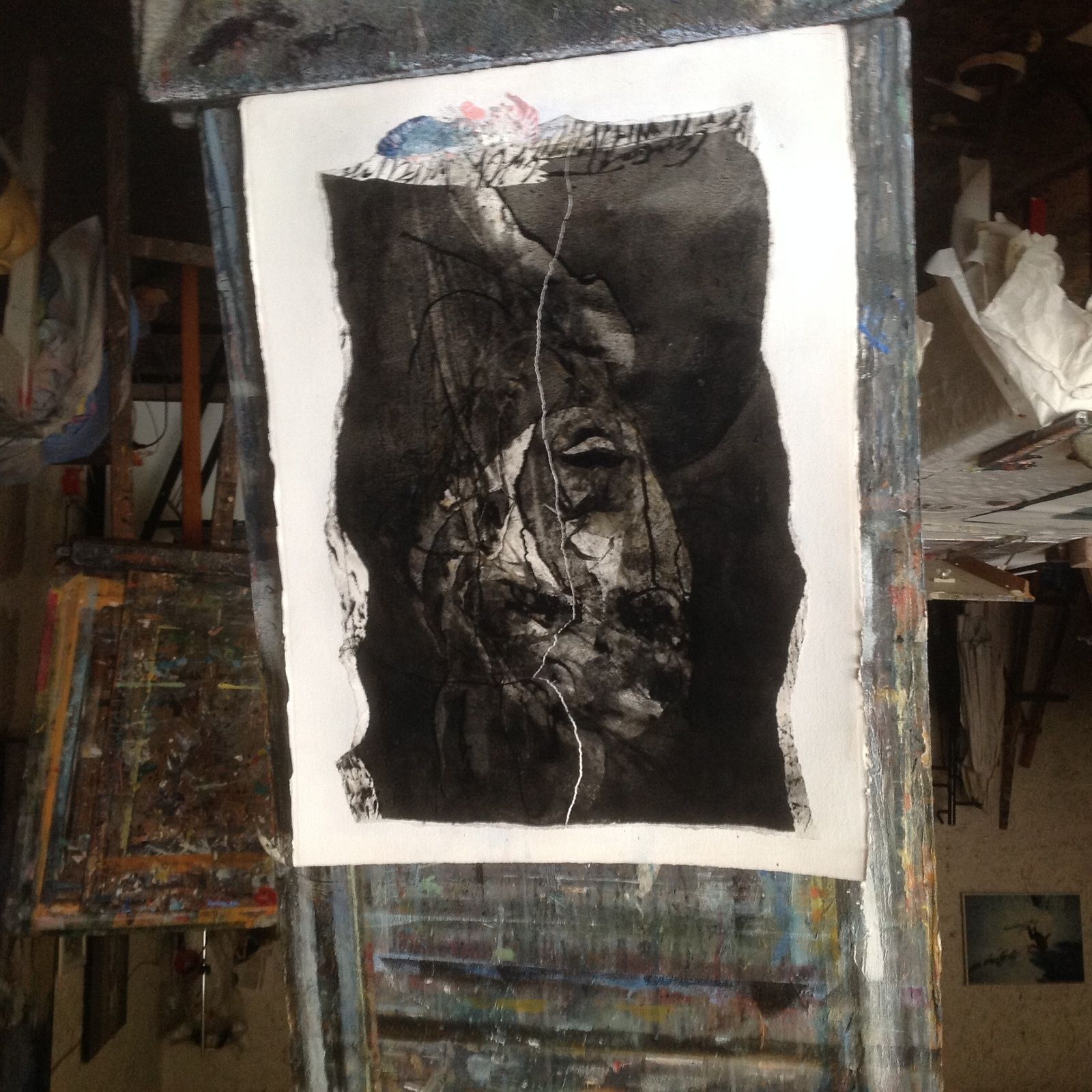 76x56 papier marouflé sur papier