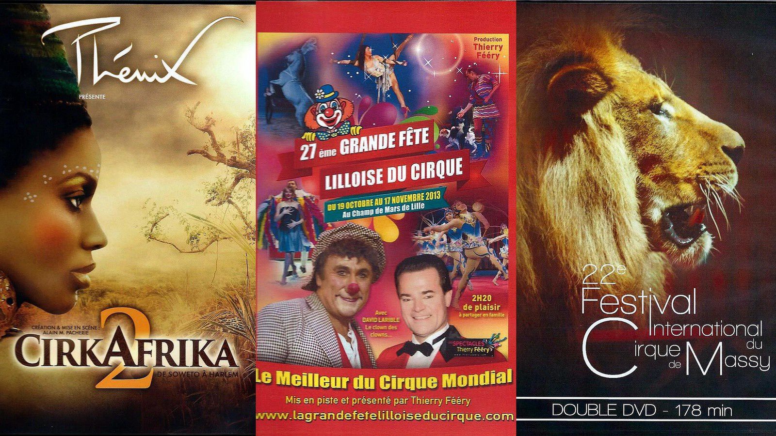 Trois DVD de trois spectacles de cirque - Le bloc-notes de cirk75