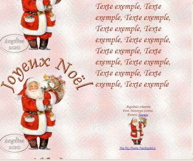 Joyeux Noël Père Noël hotte Incredimail & Papier A4 h l & outlook