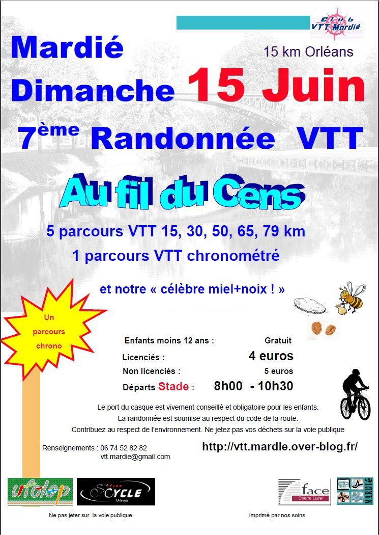 Randonnée VTT - 7ème fil du Cens - 15 Juin 2014