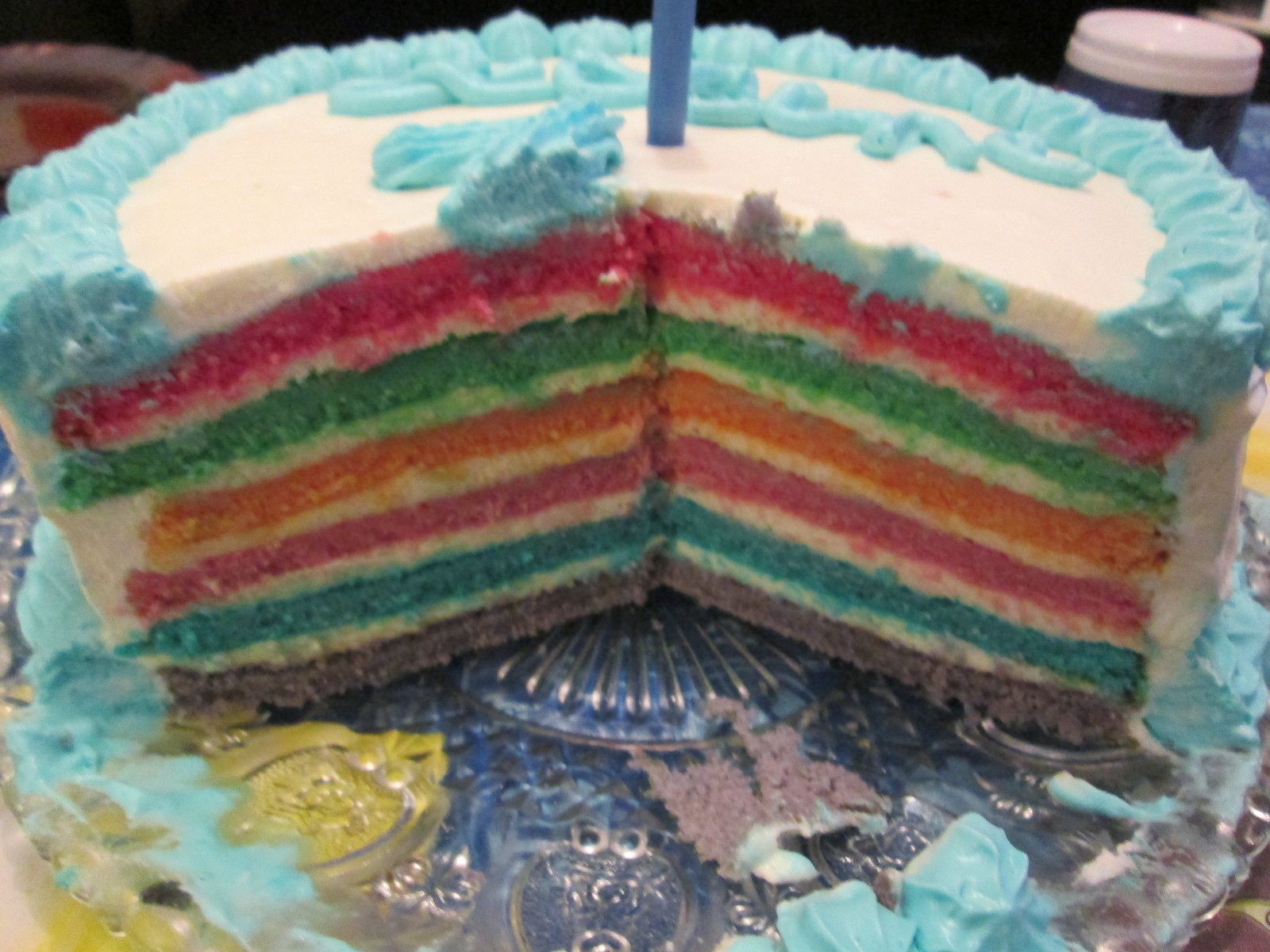 Recette Gâteau anniversaire arc en ciel - Blog de