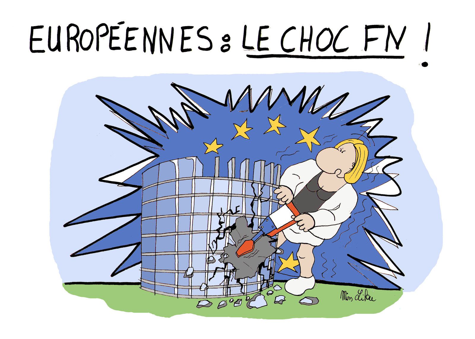 Marine Le Pen au Parlement européen...