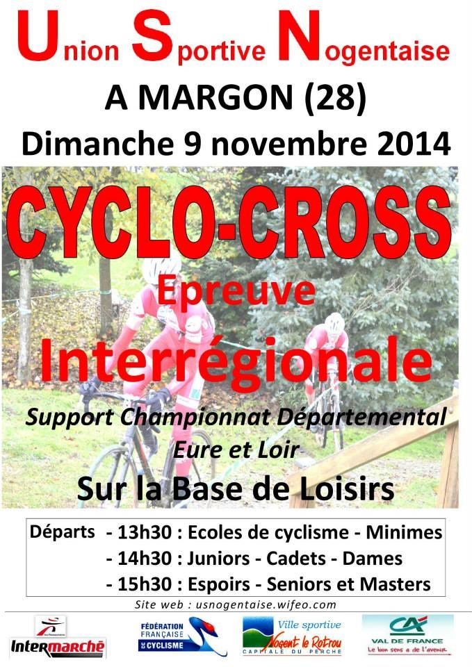 Cyclo-cross de Margon (28) le 9 novembre 2014 servant de support au championnat 28