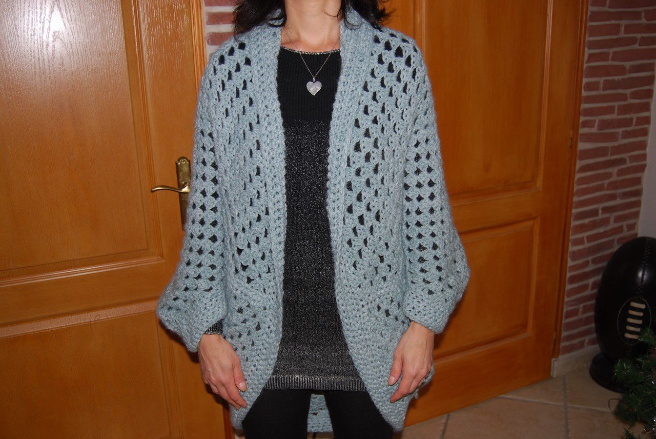 Tuto pour la finition de la veste en crochet - Les Idées Créatives de  Babette