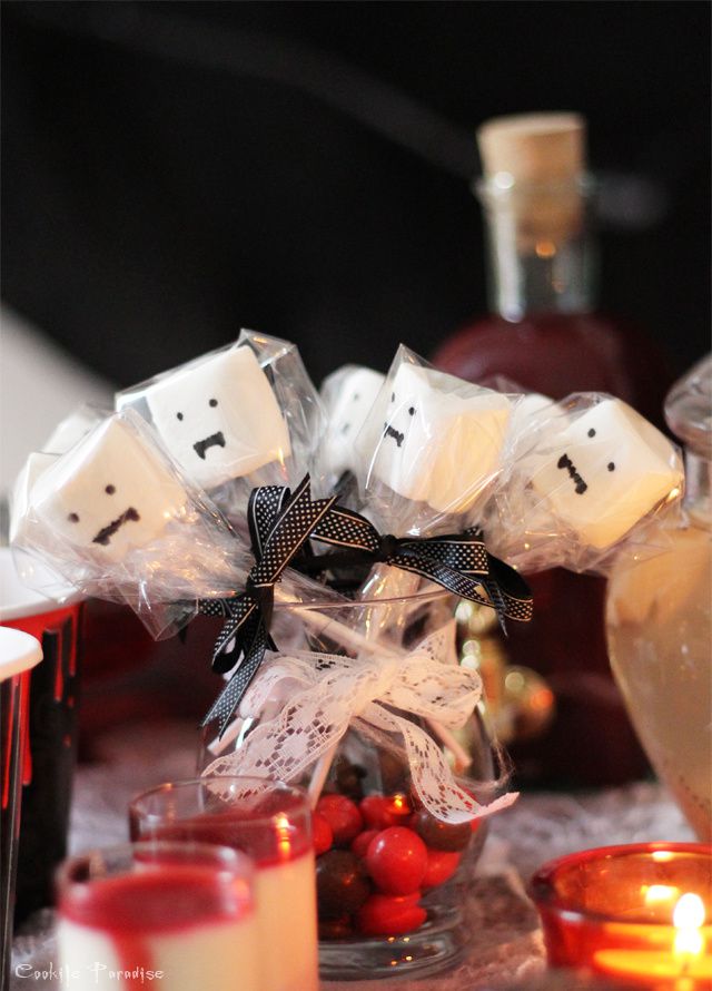 Table festive d'Halloween Vampire Morsure Sanglante ♥ La suite des recettes &amp; DIY  