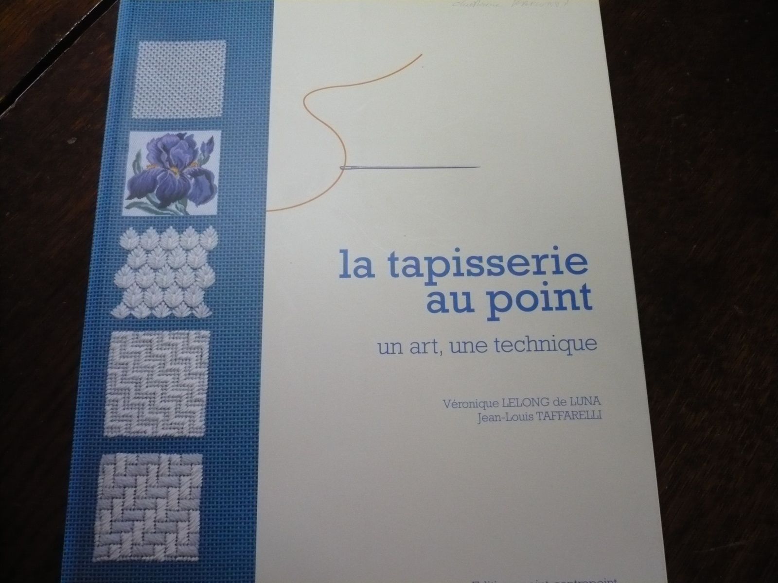 Tapisserie à l'aiguille, début de l'ouvrage au Petit Point -  dentelle-broderie-tricot-cuisine-jardinage et questions environnementales  de Jauneyris