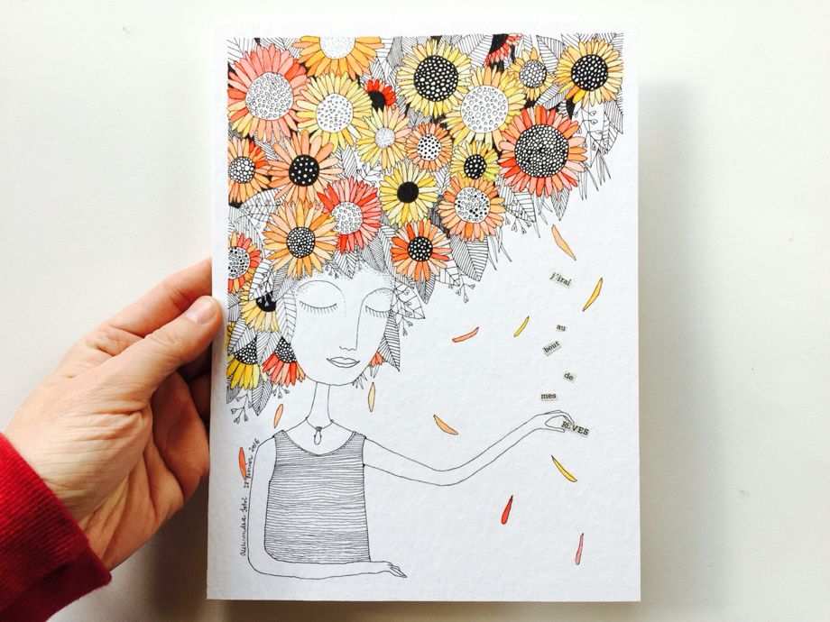 J'irai au bout de mes rêves - Aleksandra Sobol - Illustrations & Handmade